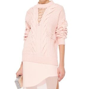 Prabal gurung wool cashmere cable knit sweater $1895 retail